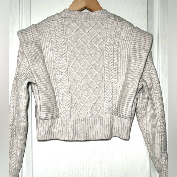 Babaton Seek Sweater 100% Extra - Fine Merino Wool Cable Knit Size XXS - Picture 7 of 10